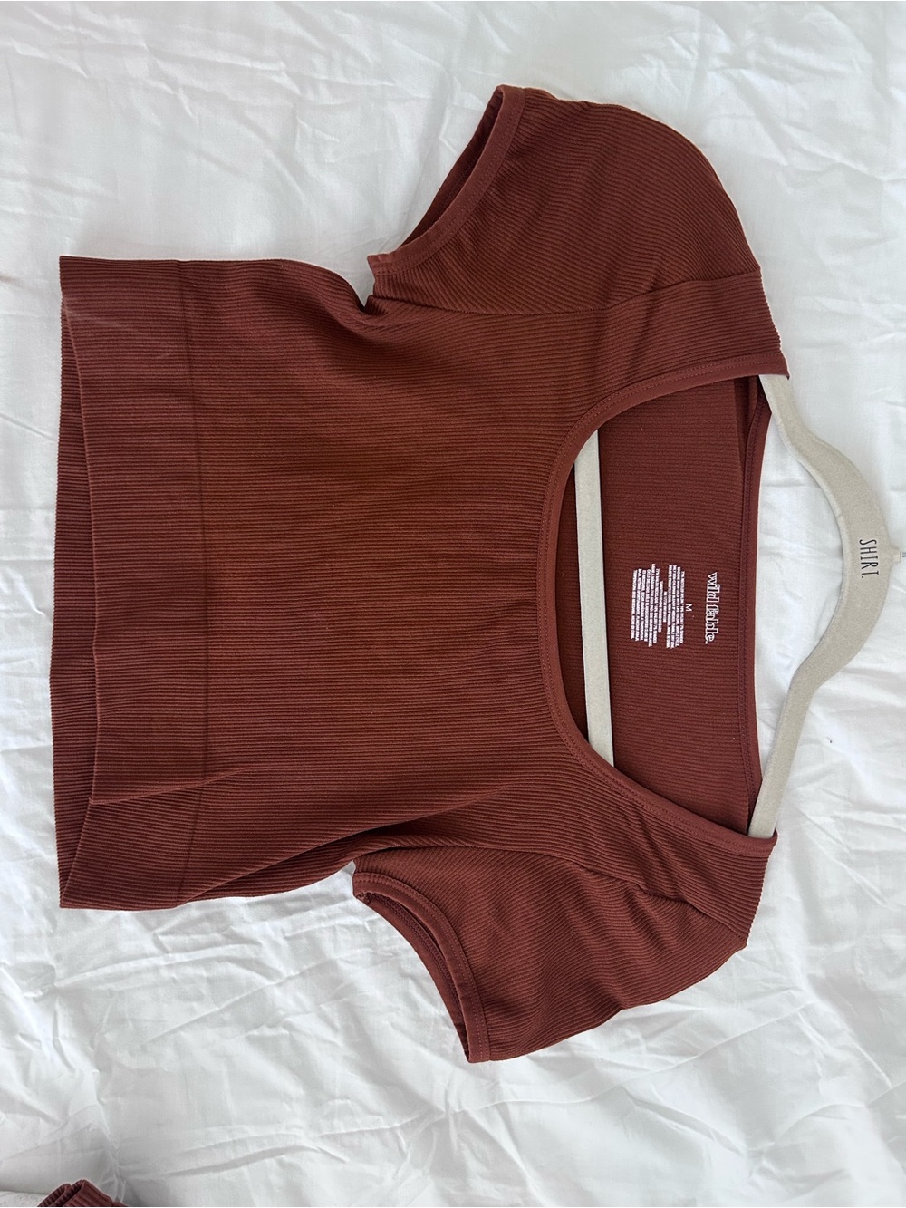 Target Ribbed Workout Set - Rust Brown - Picture 2 of 6